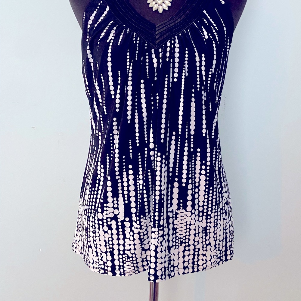 NWOT White House Black Market, sleeveless blouse Size M